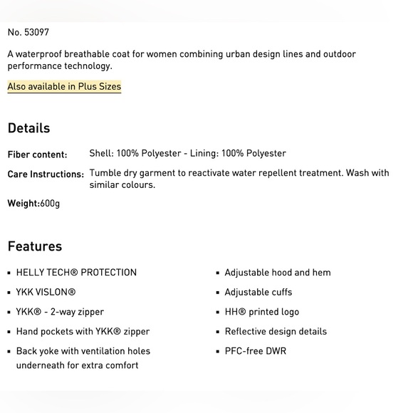 Helly Hansen Women’s Lisburn Raincoat - Picture 8 of 9